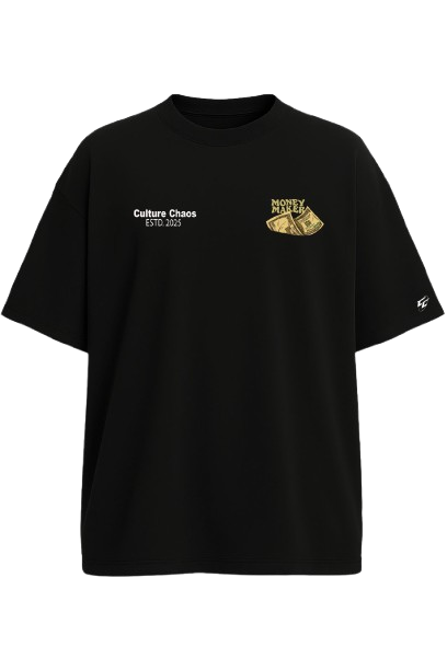 Money Moves Tee – Fire Black